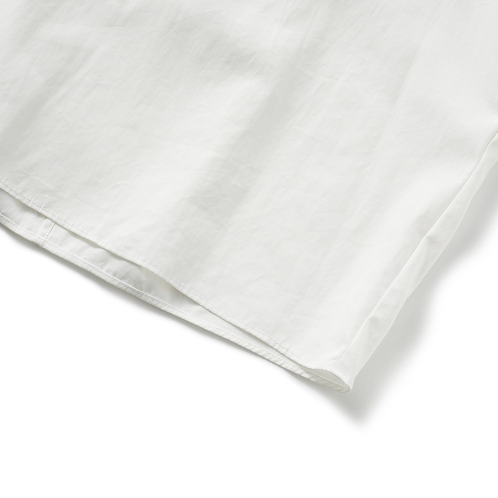 PROTAGONISTA プロタゴニスタ Gather Sleeve Skipper スキッパー シャツ PNT-SH-06 WHITE