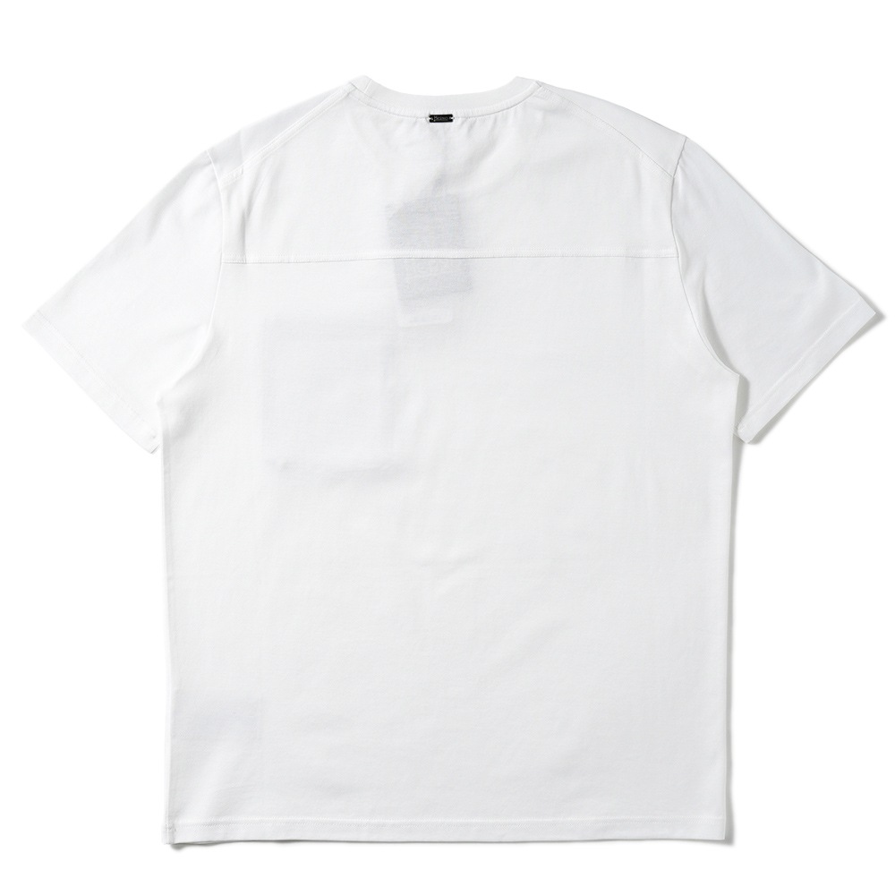 HERNO ヘルノ スーパーファインコットンジャージ モノグラムポケット ショートスリーブ Tシャツ JG000219U-52016 WHITE