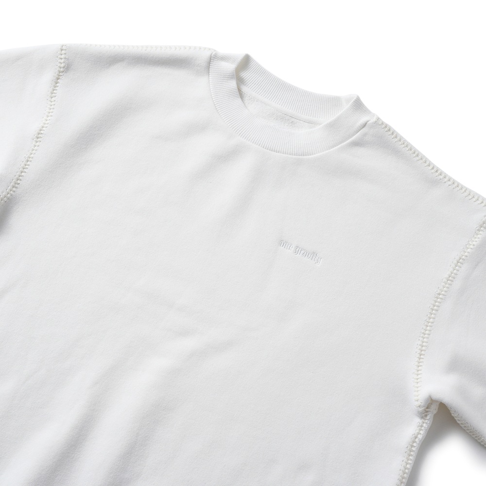 onegravity ワングラビティ リバースシーム スウェット 42-234-13-095856 WHITE