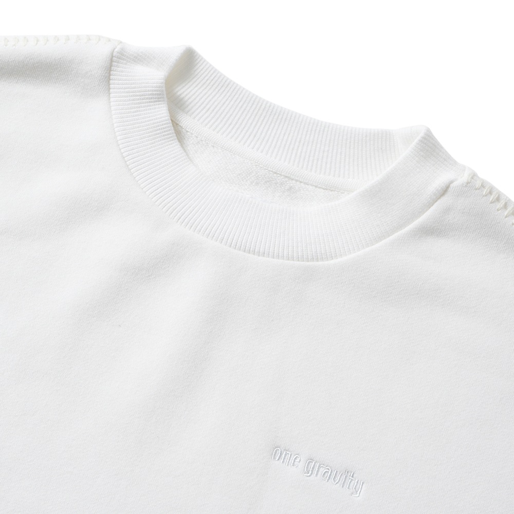 onegravity ワングラビティ リバースシーム スウェット 42-234-13-095856 WHITE