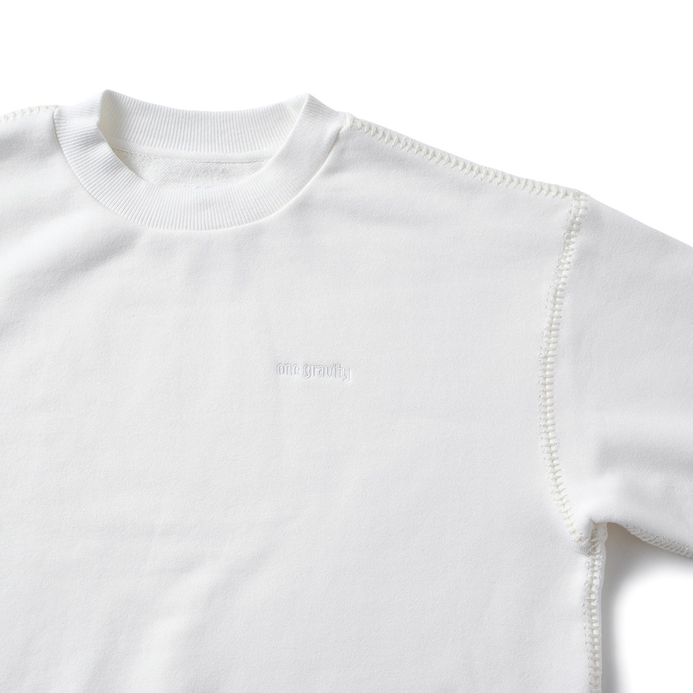 onegravity ワングラビティ リバースシーム スウェット 42-234-13-095856 WHITE