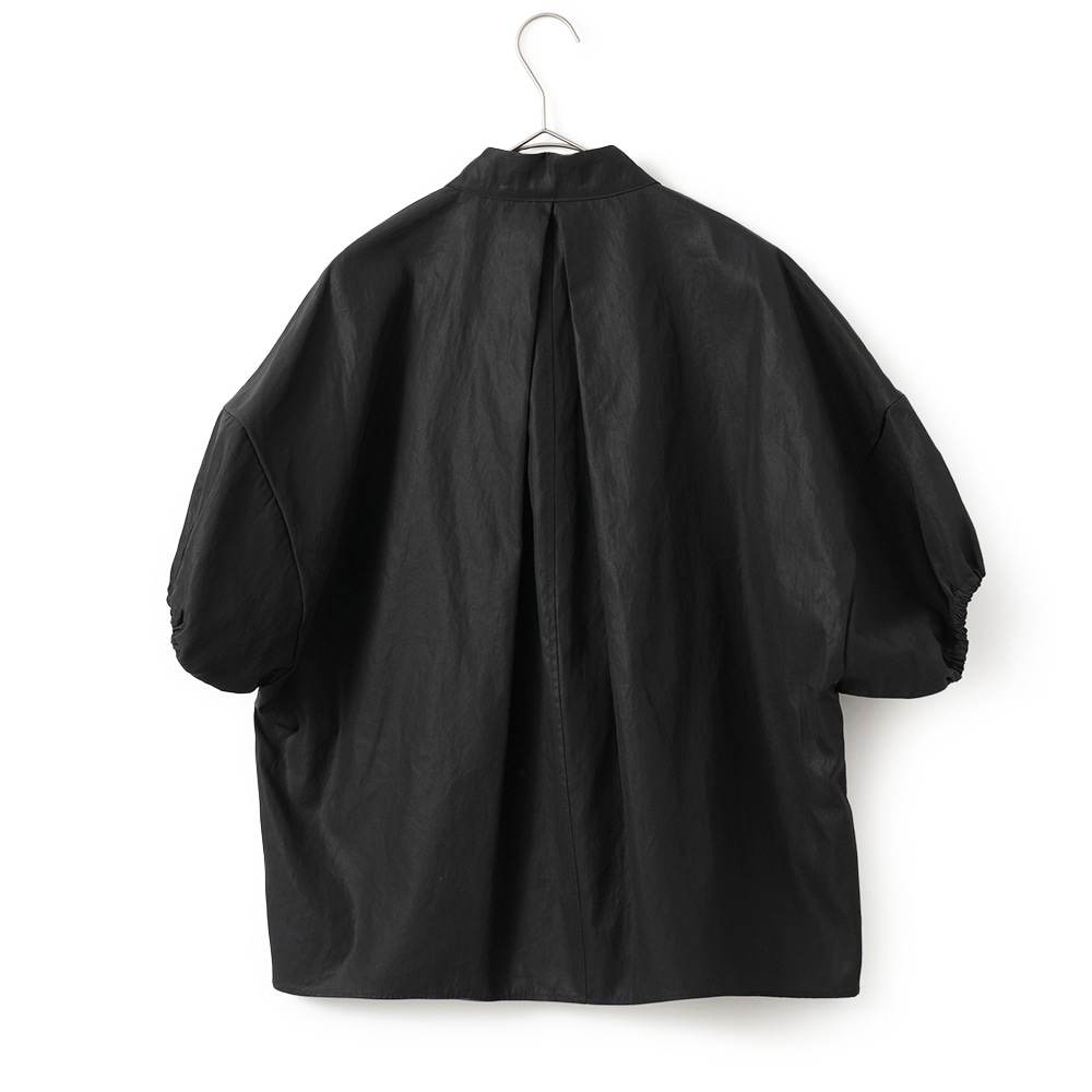 PROTAGONISTA プロタゴニスタ Gather Sleeve Skipper スキッパー シャツ PNT-SH-06 BLACK