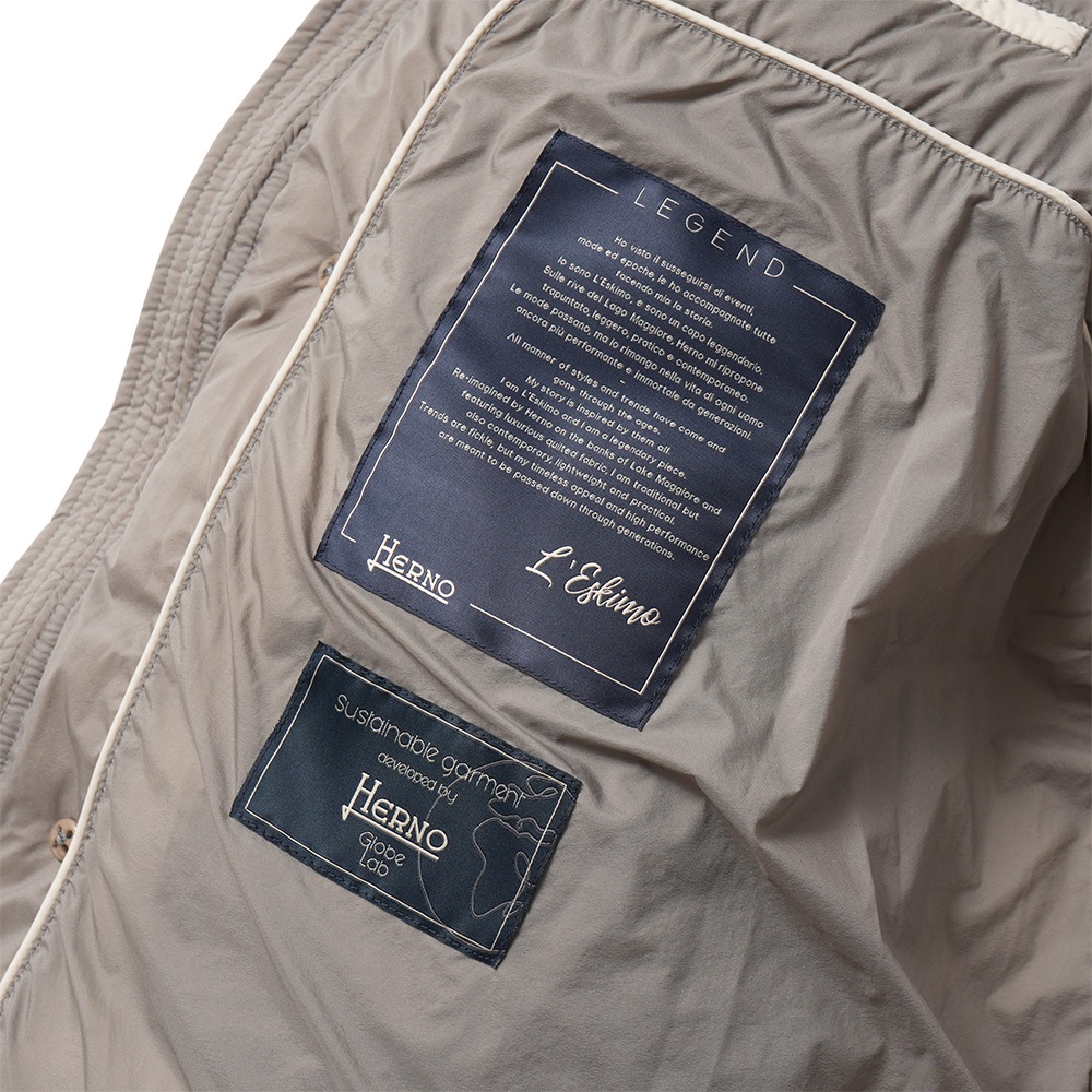 HERNO ヘルノ LEGEND L'ESKIMO レジェンド エスキモー ダウンコート PI004ULE-12456Z GREIGE