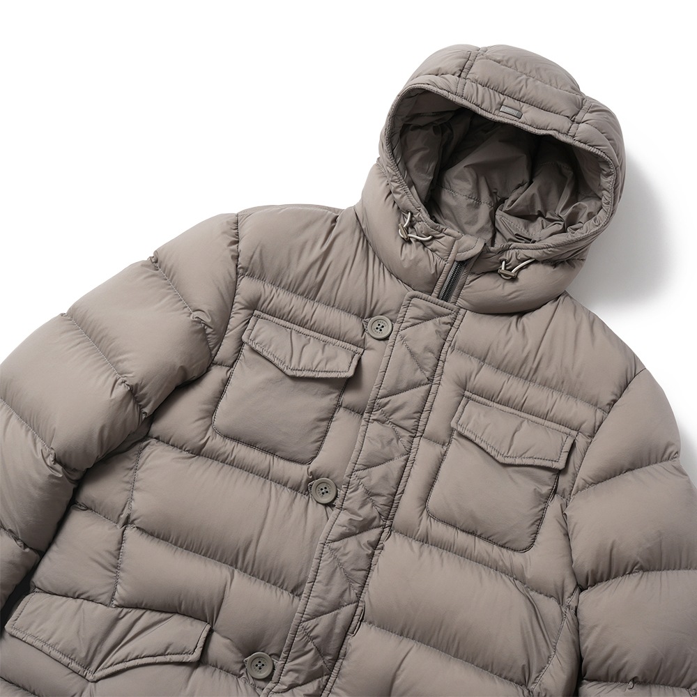HERNO ヘルノ LEGEND L'ESKIMO レジェンド エスキモー ダウンコート PI004ULE-12456Z GREIGE