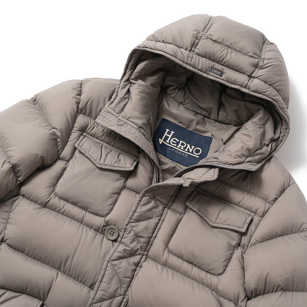 HERNO ヘルノ LEGEND L'ESKIMO レジェンド エスキモー ダウンコート PI004ULE-12456Z GREIGE