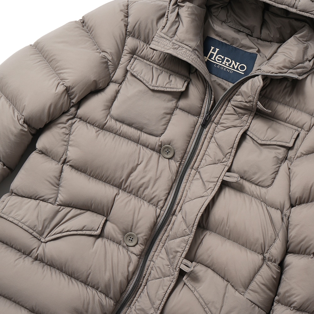 HERNO ヘルノ LEGEND L'ESKIMO レジェンド エスキモー ダウンコート PI004ULE-12456Z GREIGE