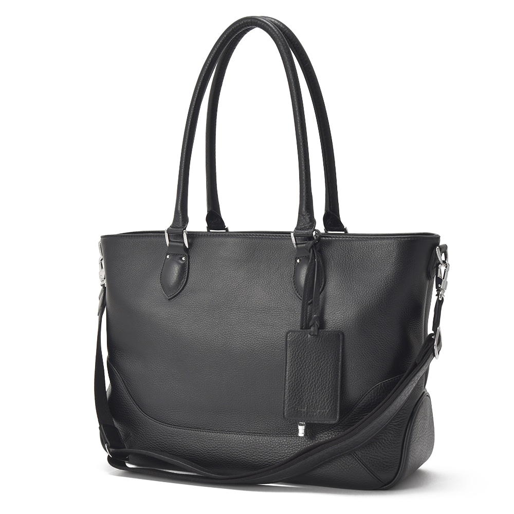 PELLE MORBIDA ペッレモルビダ MB048A 横型トートバッグ BLACK 【国内