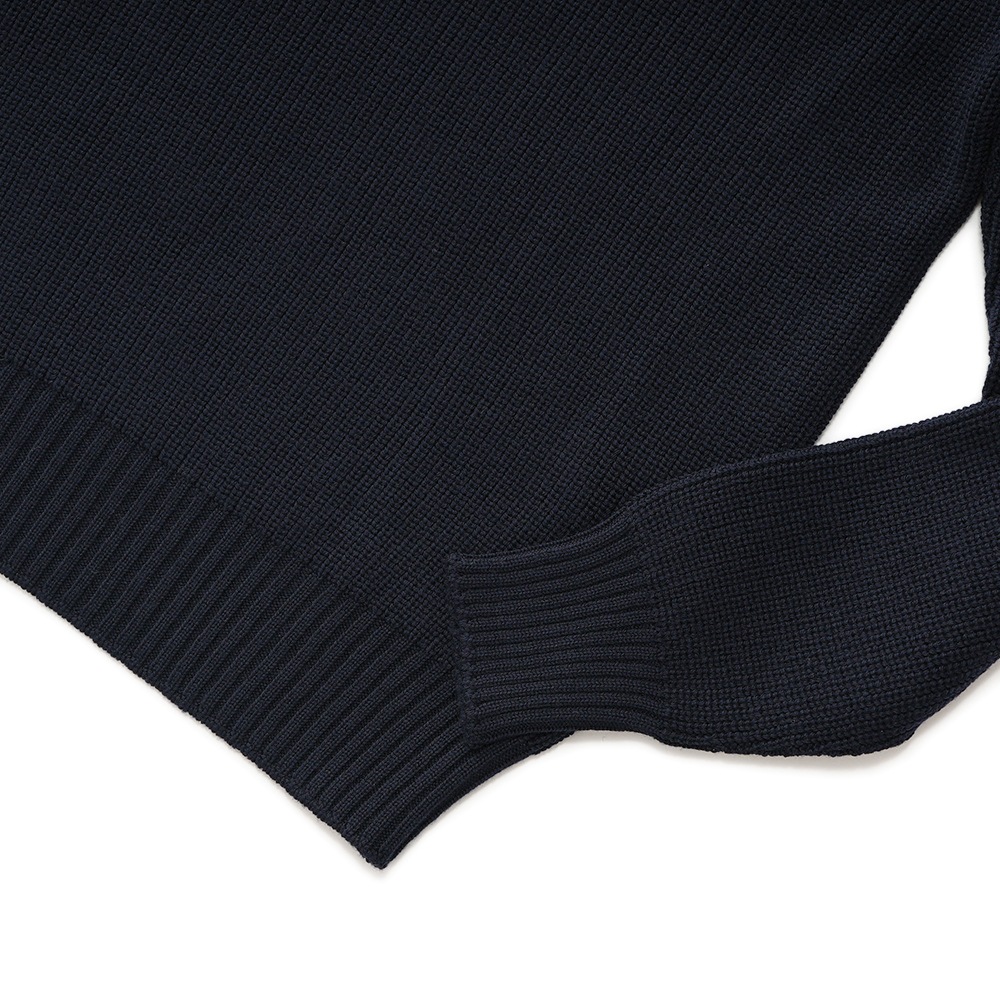 GRANSASSO グランサッソ レインウール モックネック ロングスリーブ