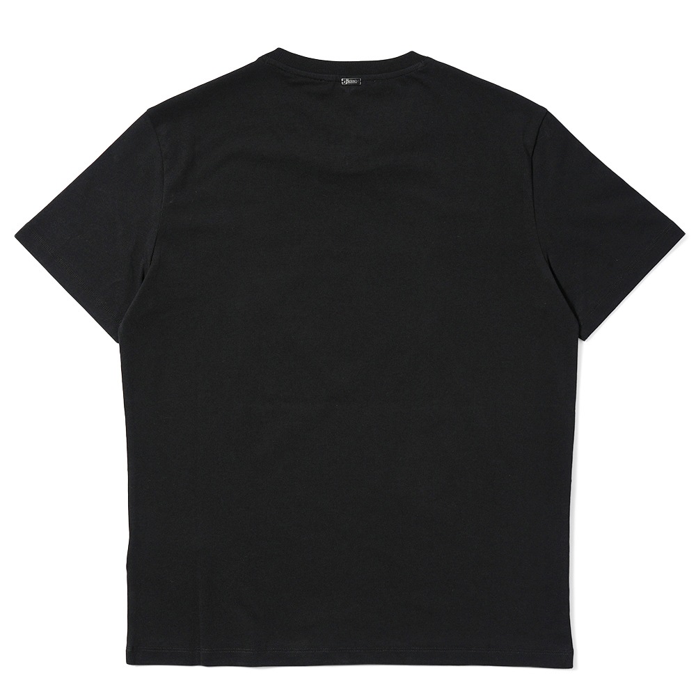 HERNO ヘルノ ライトベーシックジャージ エンボスロゴ ショートスリーブ Tシャツ JG000210U-52066 BLACK