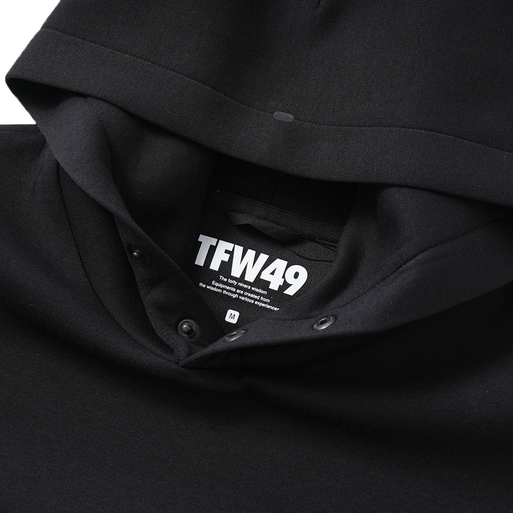 TFW49 ティーエフダブリュー49 CARDBOARD MATERIAL HOODIE カードボードマテリアル フーディー T102520020 BLACK