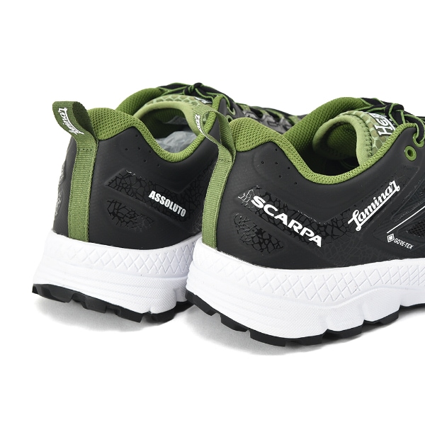 HERNO Laminar × SCARPA ヘルノ ラミナー×スカルパ ASSOLUTO GORE-TEX トレイルランニングシューズ BLACK-GREEN