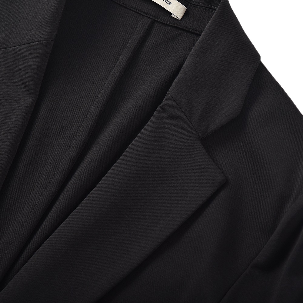 イタリア製 ジャブス シルキージャージー 2B ジャケット ネイビ―48