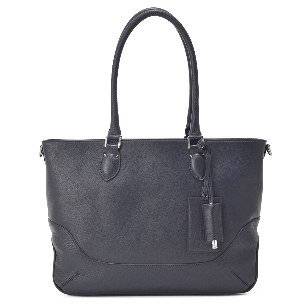 PELLE MORBIDA ペッレモルビダ MB048A 横型トートバッグ NAVY 【国内