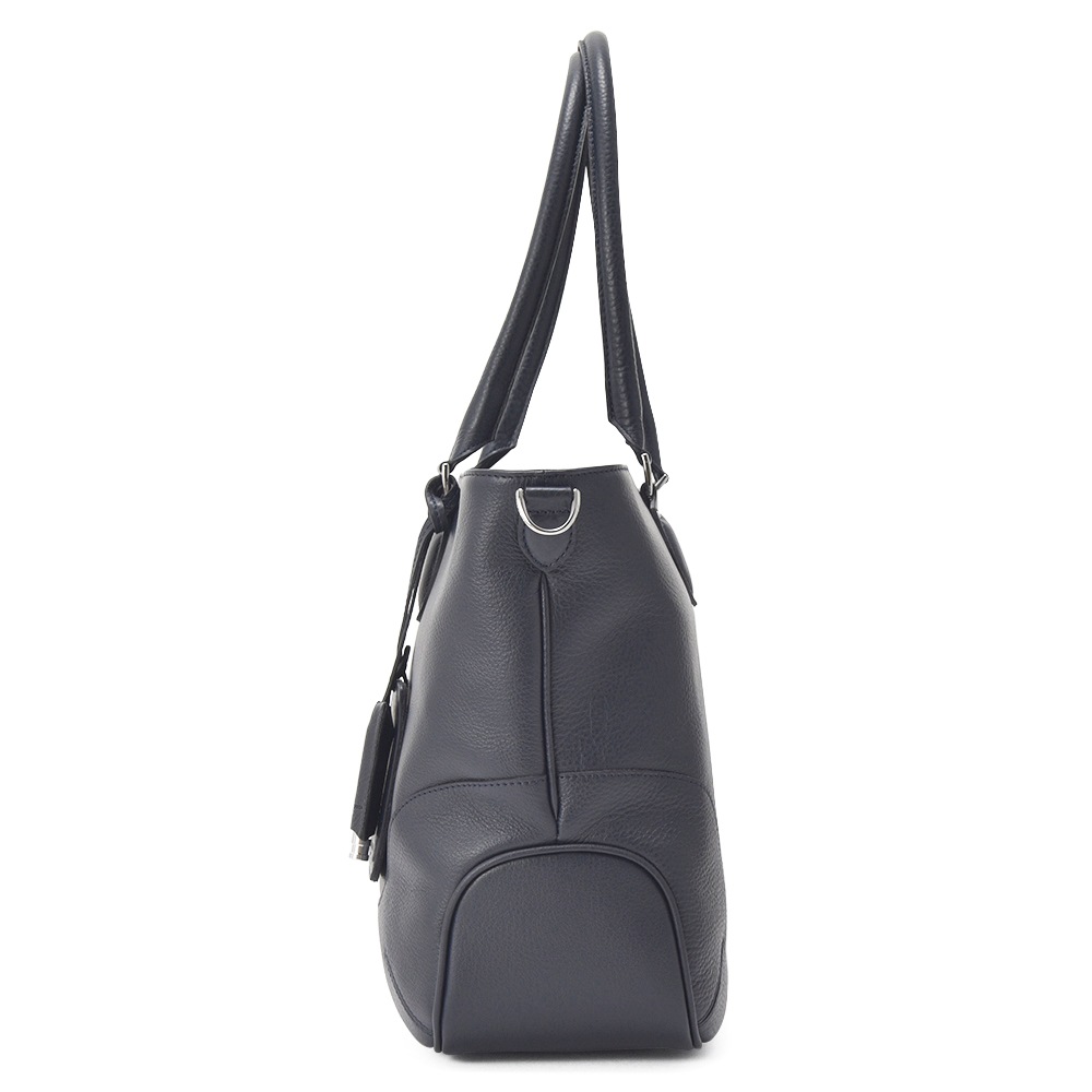 PELLE MORBIDA ペッレモルビダ MB048A 横型トートバッグ NAVY 【国内