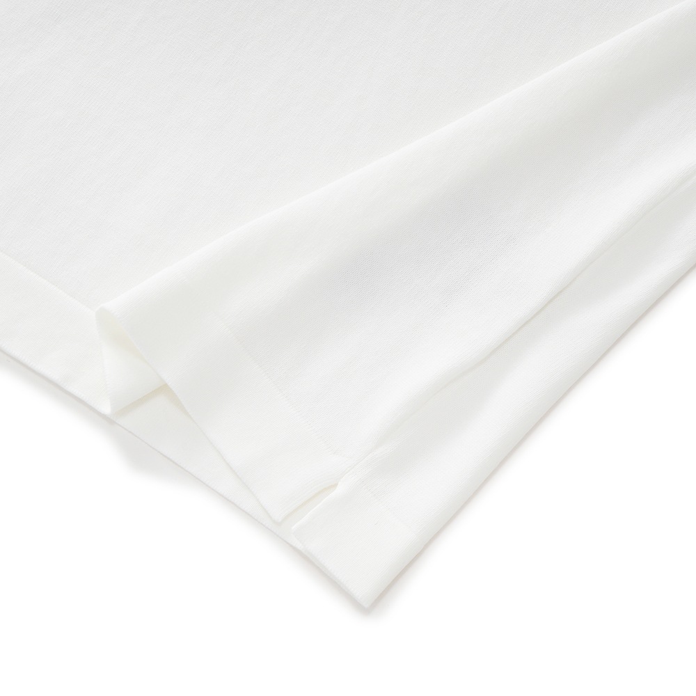 GRANSASSO グランサッソ ソフトコットン ニット モックネック ロングスリーブ 58108/18120 WHITE