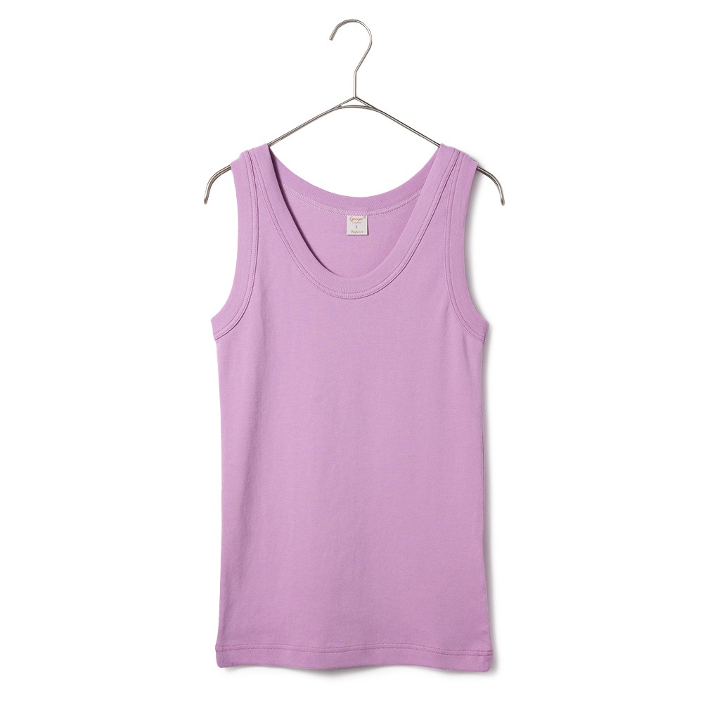 GICIPI ジチピ 2410P VANADIO COSTINA 1x1 バナーディオ コスティーナ ウノ・ペル・ウノ フライス編み タンクトップ LAVENDER
