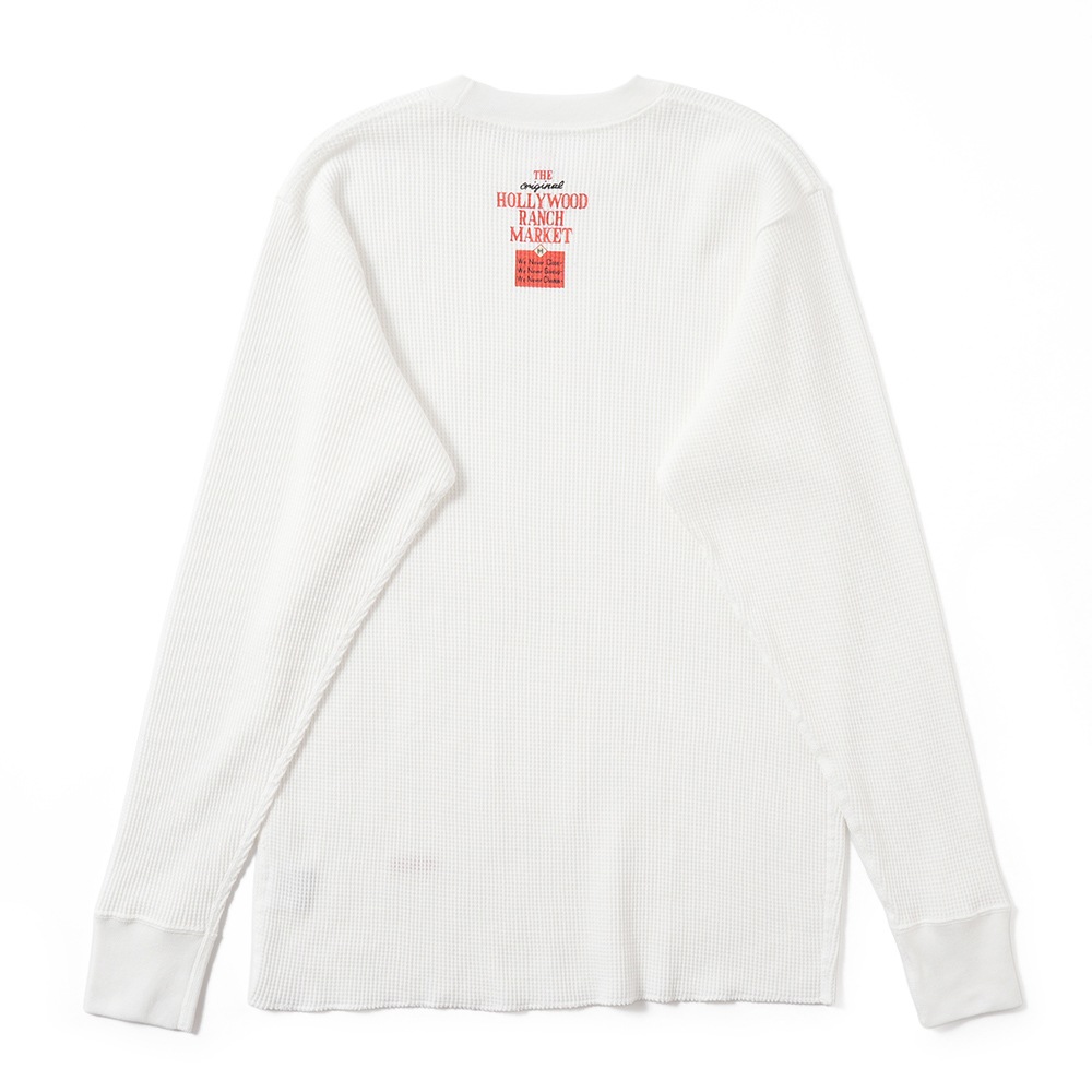 Hanes × HOLLYWOOD RANCH MARKET ヘインズ×ハリウッドランチマーケット Hanes × HRM EXCLUSIVE サーマルクルーネック 2パックTシャツ 1021250 NAVY