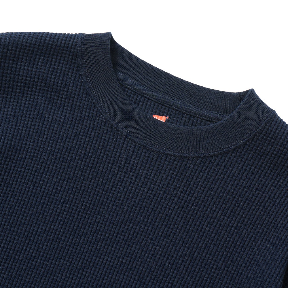 Hanes × HOLLYWOOD RANCH MARKET ヘインズ×ハリウッドランチマーケット Hanes × HRM EXCLUSIVE サーマルクルーネック 2パックTシャツ 1021250 NAVY
