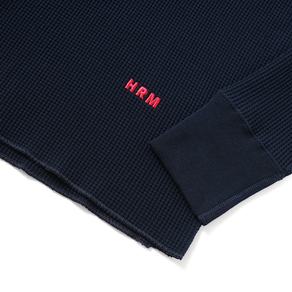 Hanes × HOLLYWOOD RANCH MARKET ヘインズ×ハリウッドランチマーケット Hanes × HRM EXCLUSIVE サーマルクルーネック 2パックTシャツ 1021250 NAVY