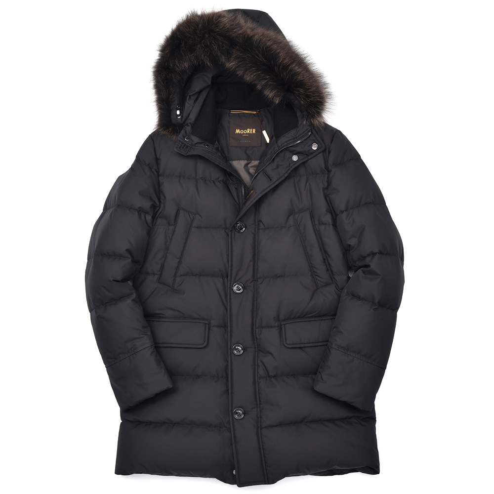 MOORER ムーレー BARBIERI-WK ポリエステル フーデッド ダウンコート