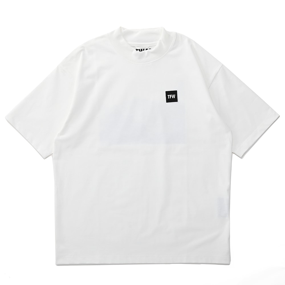 TFW49 ティーエフダブリュー49 PHOTO MOCKNECK T フォト モックネックT T102310026 WHITE