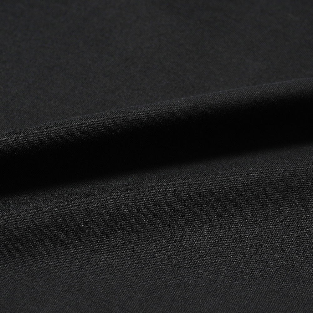 GICIPI ジチピ 2414P ACCIAIO JERSEY DOPPIO RITORTO アッチャーイオ ジャージ ドッピオ リトルト 双糸ジャージ VネックノースリーブTシャツ BLACK