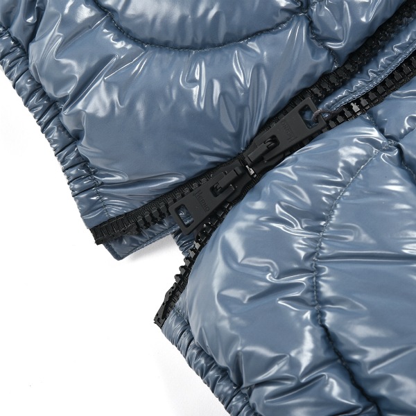 HERNO ヘルノ グロッシーコーティング フーデッドダウンベスト PI000860U/12220/TD L.BLUE
