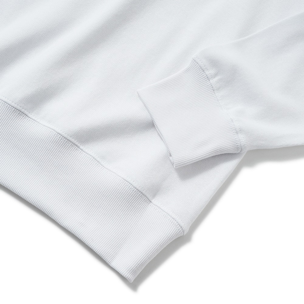 FRUIT OF THE LOOM×BLUE BLUE フルーツオブザルーム×ブルーブルー ニットライククルーネックポケットシャツ 1020033 WHITE
