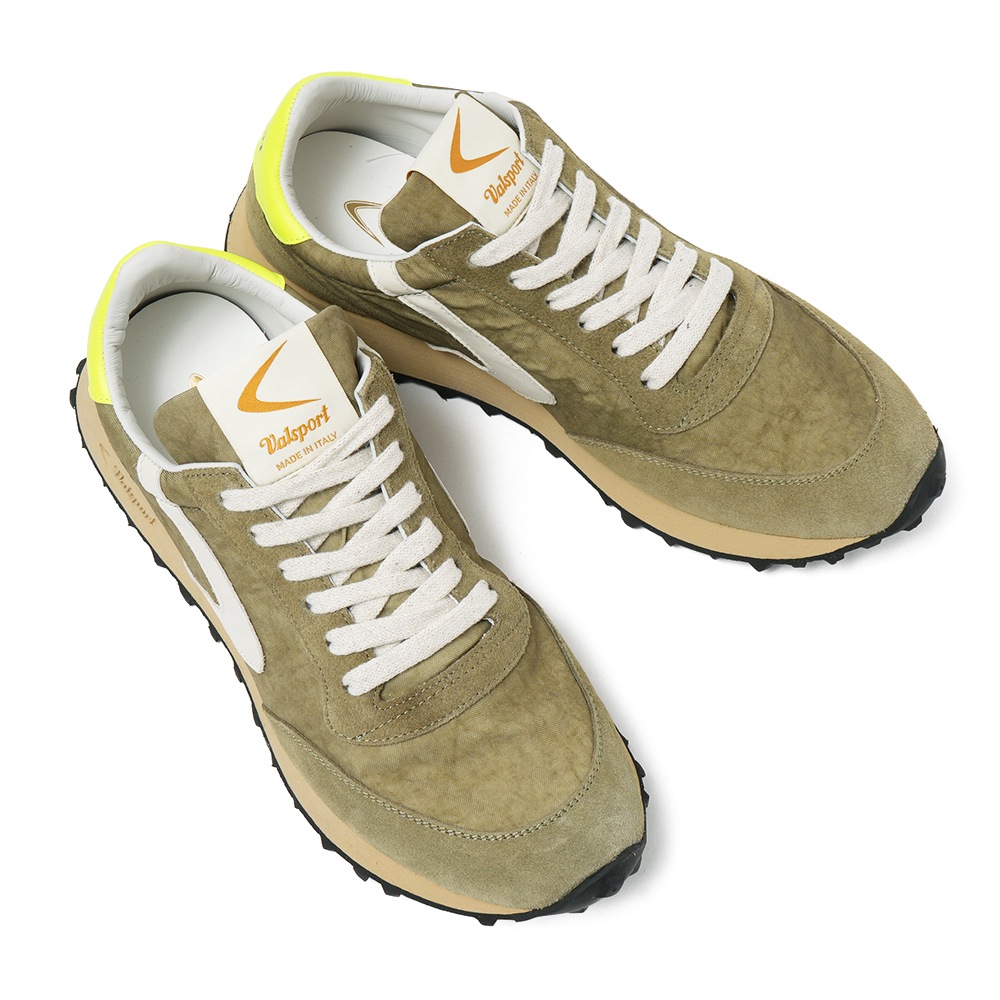 VALSPORT ヴァルスポルト START HERITAGE NYLON VINTAGE FLUO スタート ヘリテージ ナイロンヴィンテージ スニーカー VSR3041M OLIVE