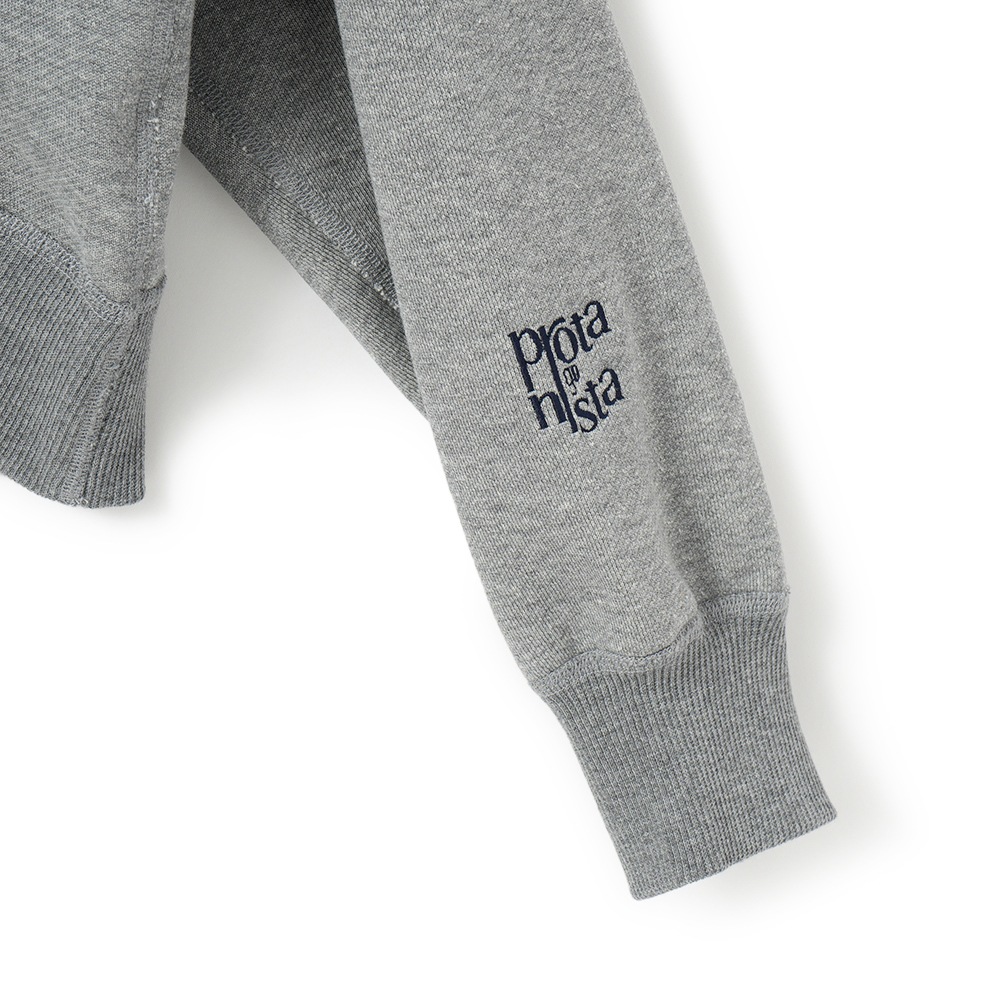 PROTAGONISTA プロタゴニスタ ショートスウェットプルオーバー PNT-CT-53 GREY