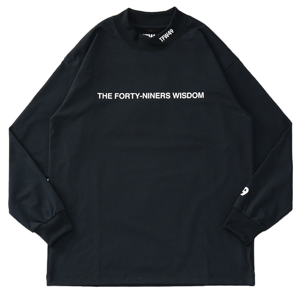 TFW49 ハーフモックネック ロングT ブラック　L ゴルフ TFW49 ハーフモックネック ロングT ブラックL ゴルフ