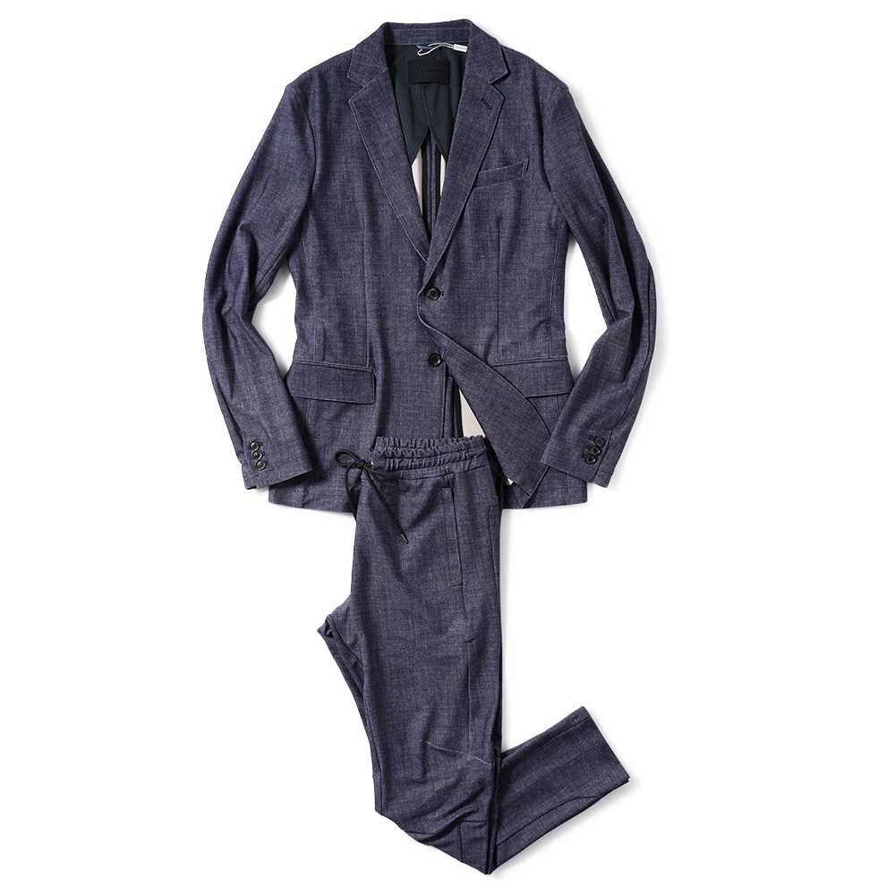 JUNHASHIMOTO ジュンハシモト SLIM JERSEY PANTS -U.S.O.DENIM- スリムジャージパンツ U.S.Oデニム 1072410068 INDIGO