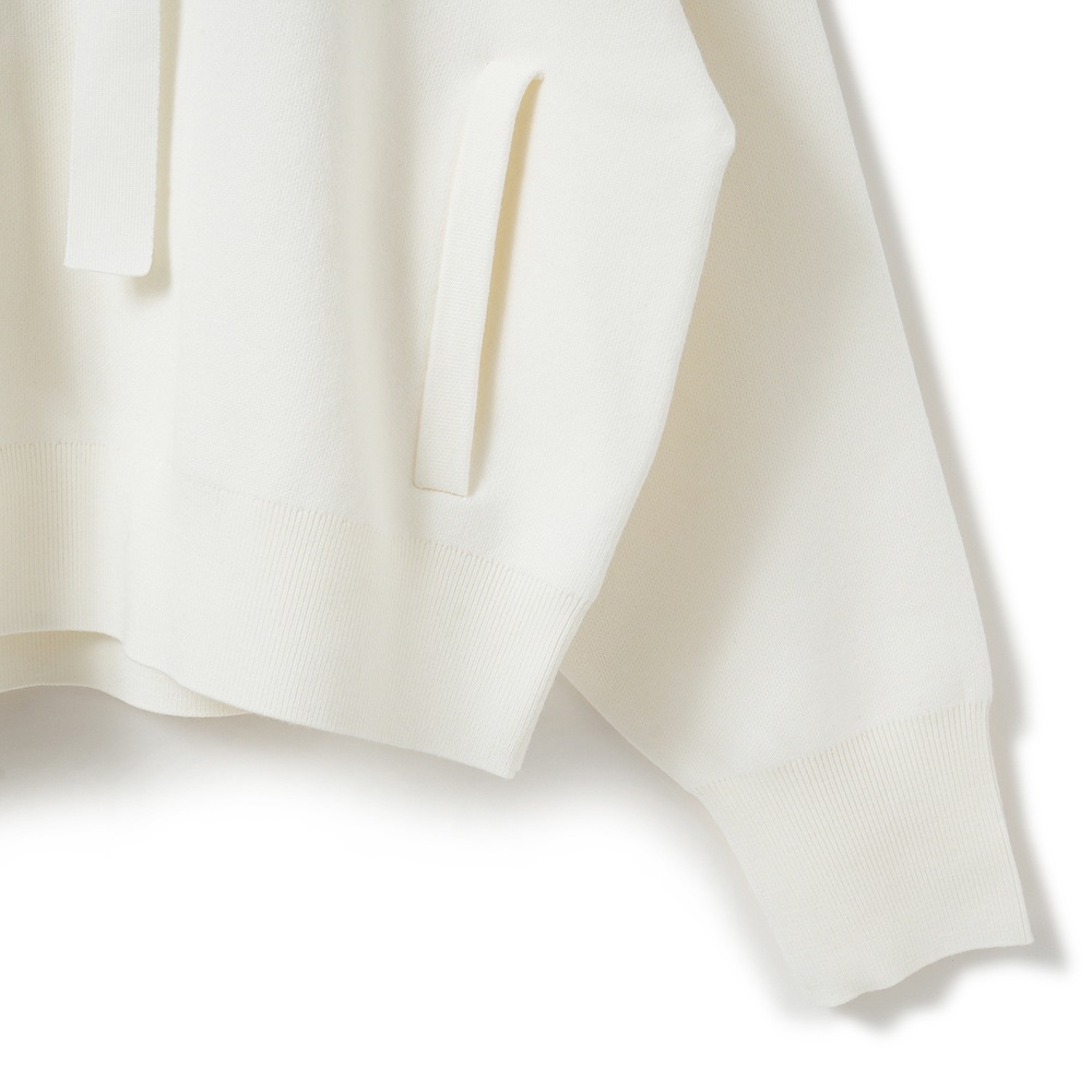 PROTAGONISTA プロタゴニスタ ニット フーディー PNT-KT-56 WHITE