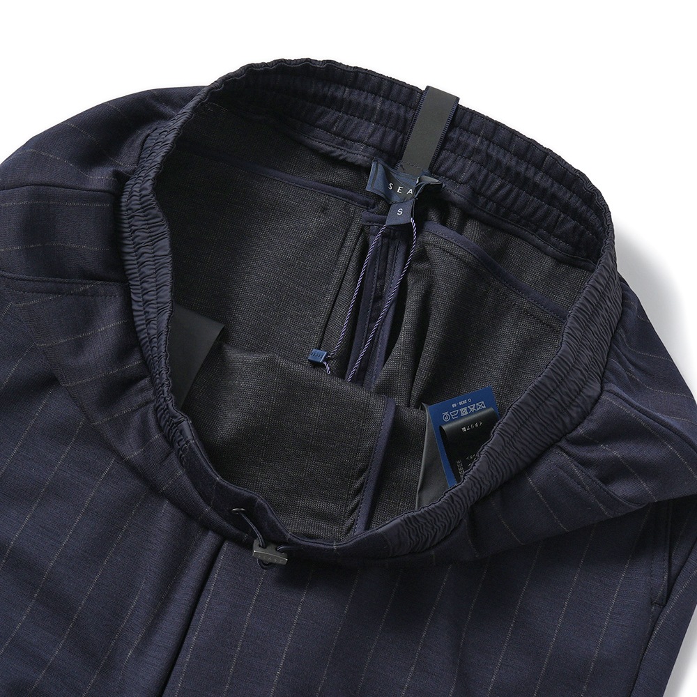 SEASE シーズ JERSEY DRAWSTRING PANT PT056/TJ232 ジャージードローストリングパンツ B13 NAVY BLUE