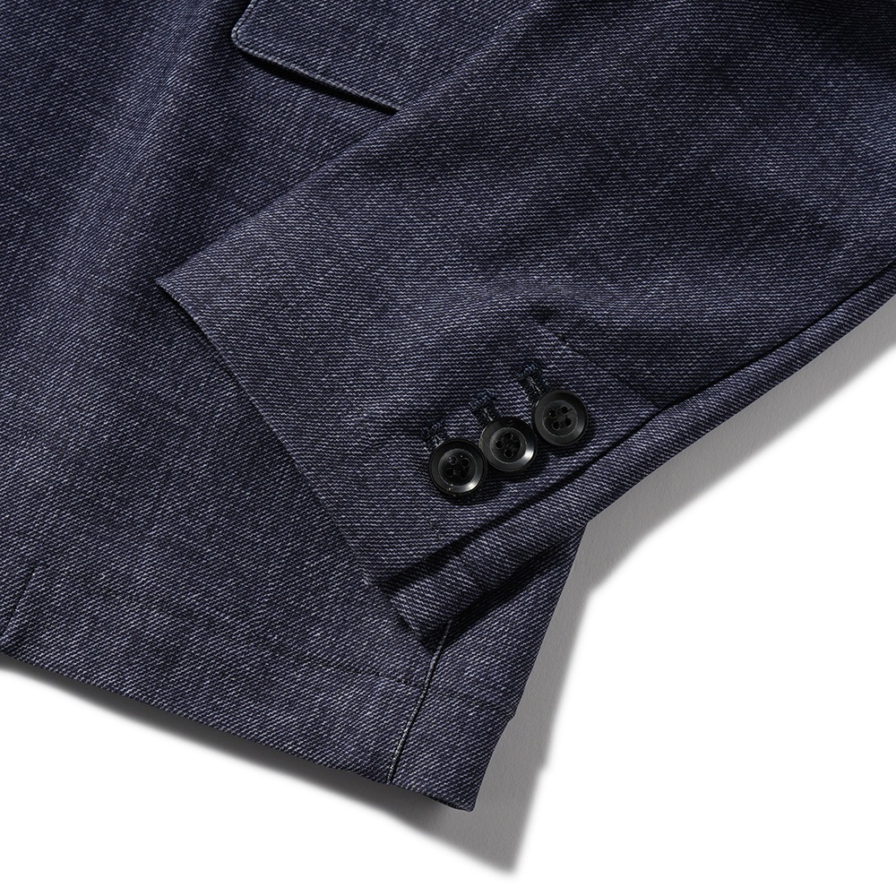 JUNHASHIMOTO ジュンハシモト JERSEY JACKET -U.S.O.DENIM- ジャージジャケット U.S.Oデニム 1032410008 INDIGO