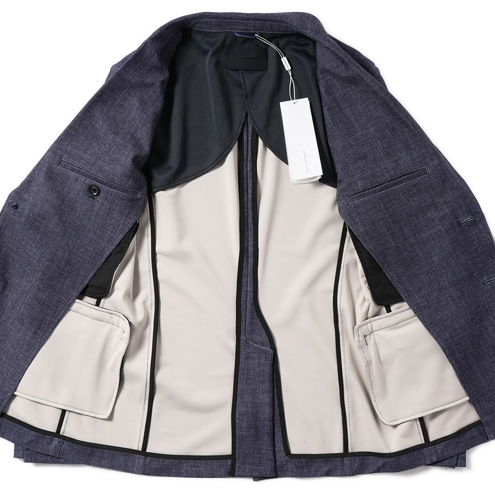 JUNHASHIMOTO ジュンハシモト JERSEY JACKET -U.S.O.DENIM- ジャージジャケット U.S.Oデニム 1032410008 INDIGO