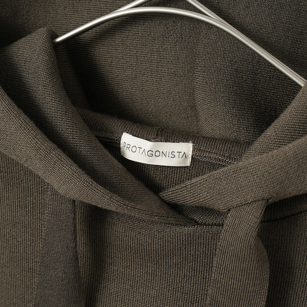 PROTAGONISTA プロタゴニスタ ニット フーディー PNT-KT-56 KHAKI