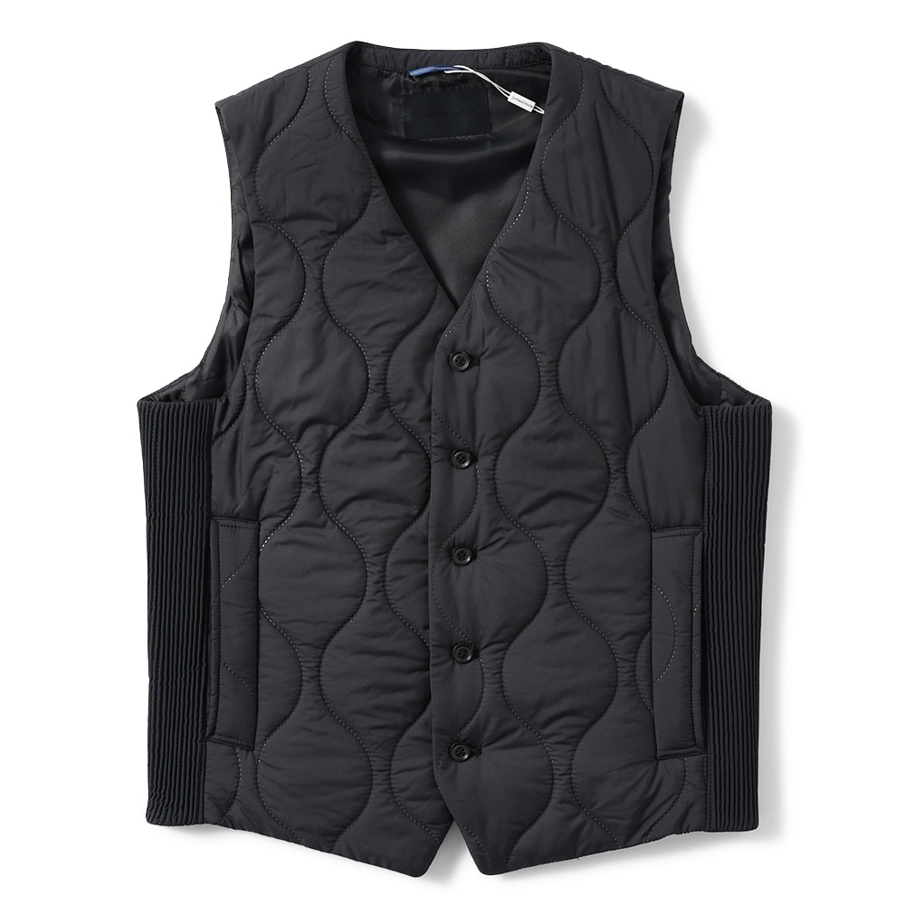 junhashimoto ジュンハシモト QUILTING INNER VEST キルティング インナー ベスト 1042520003 BLACK