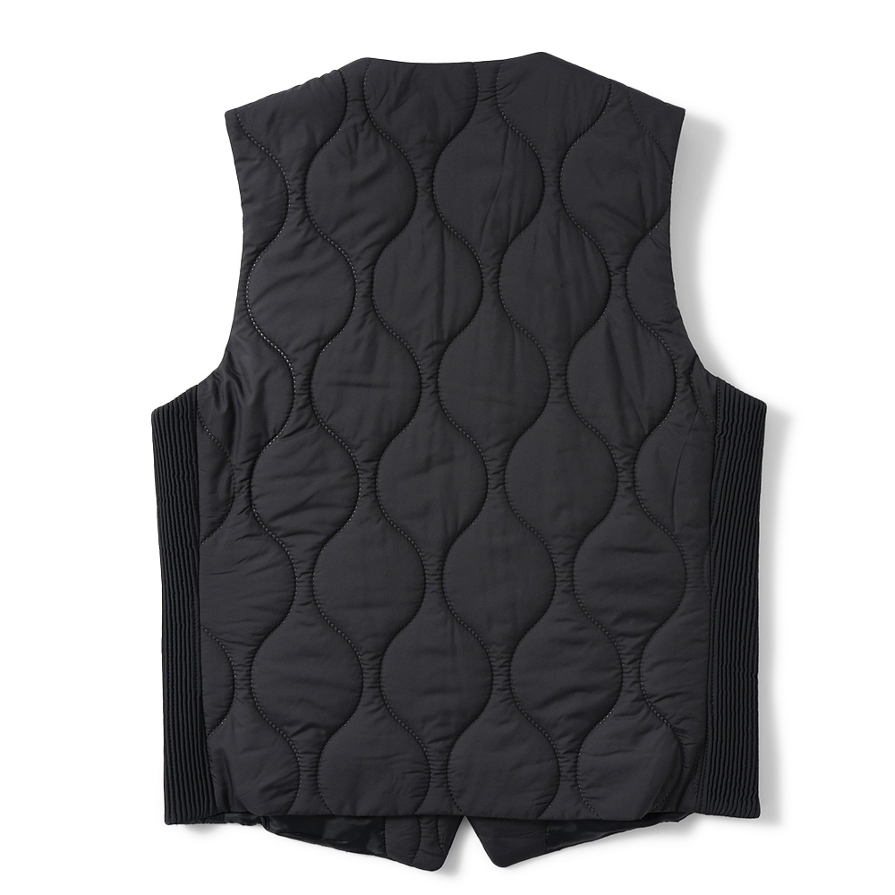 junhashimoto ジュンハシモト QUILTING INNER VEST キルティング インナー ベスト 1042520003 BLACK