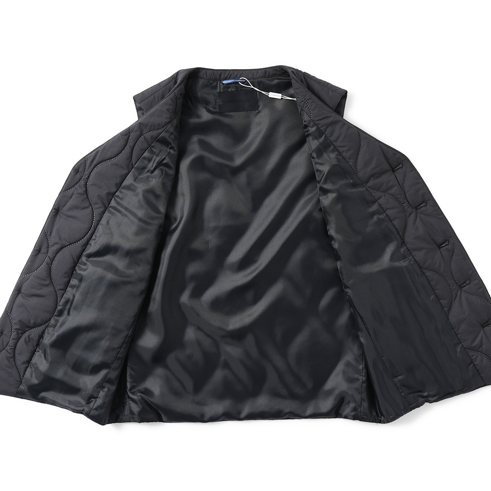 junhashimoto ジュンハシモト QUILTING INNER VEST キルティング インナー ベスト 1042520003 BLACK