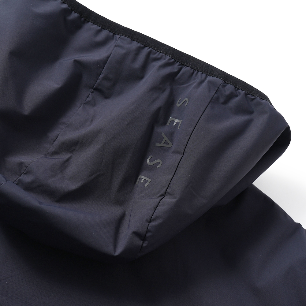 SEASE シーズ ZIPPED HOODIE HYBRID WH049/TJ232 ジップフーディ ハイブリッド B13 NAVY BLUE