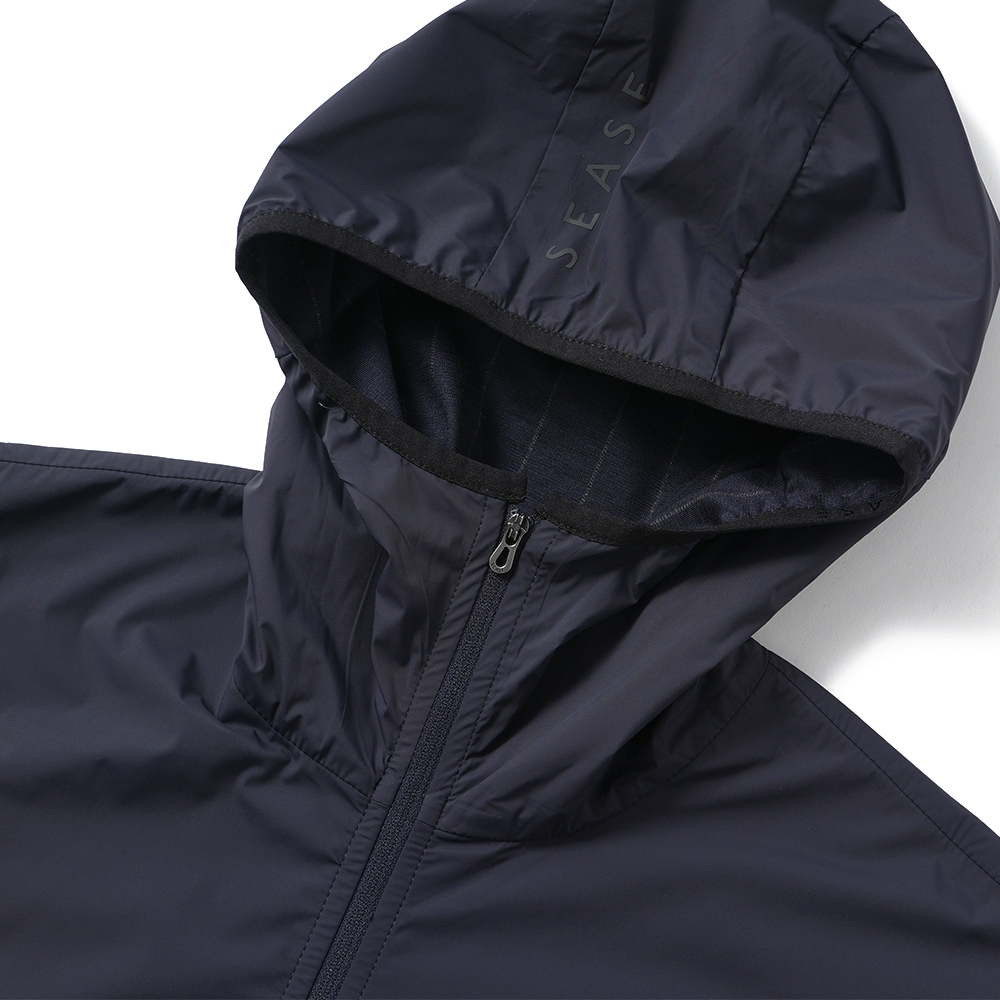 SEASE シーズ ZIPPED HOODIE HYBRID WH049/TJ232 ジップフーディ ハイブリッド B13 NAVY BLUE