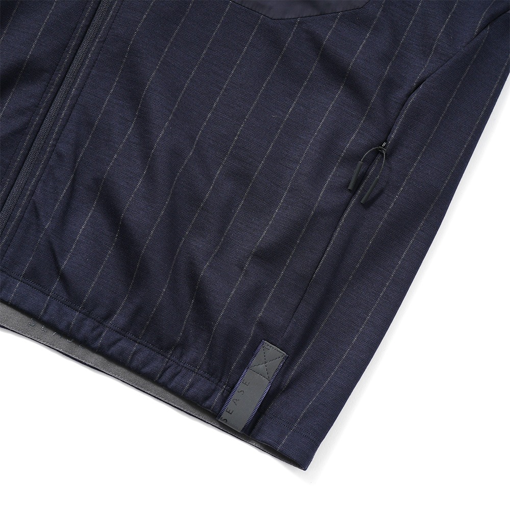SEASE シーズ ZIPPED HOODIE HYBRID WH049/TJ232 ジップフーディ ハイブリッド B13 NAVY BLUE