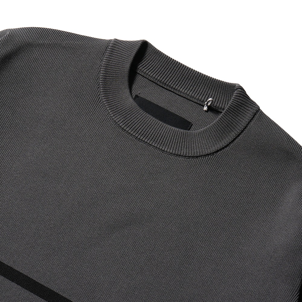 JUNHASHIMOTO ジュンハシモト JH+ CREW NECK BORDER クルーネック ボーダー 1092410031 GREY×BLACK