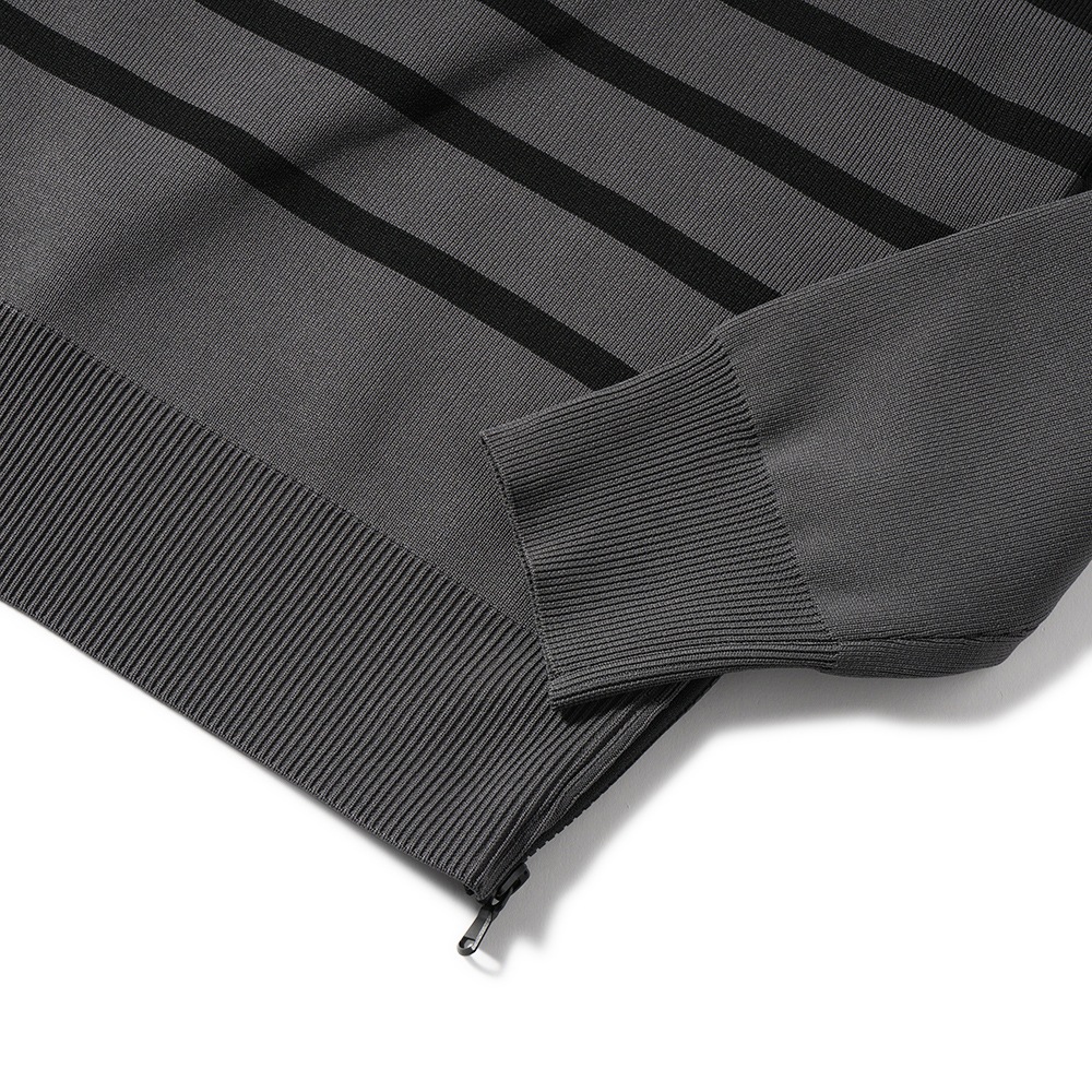 JUNHASHIMOTO ジュンハシモト JH+ CREW NECK BORDER クルーネック ボーダー 1092410031 GREY×BLACK