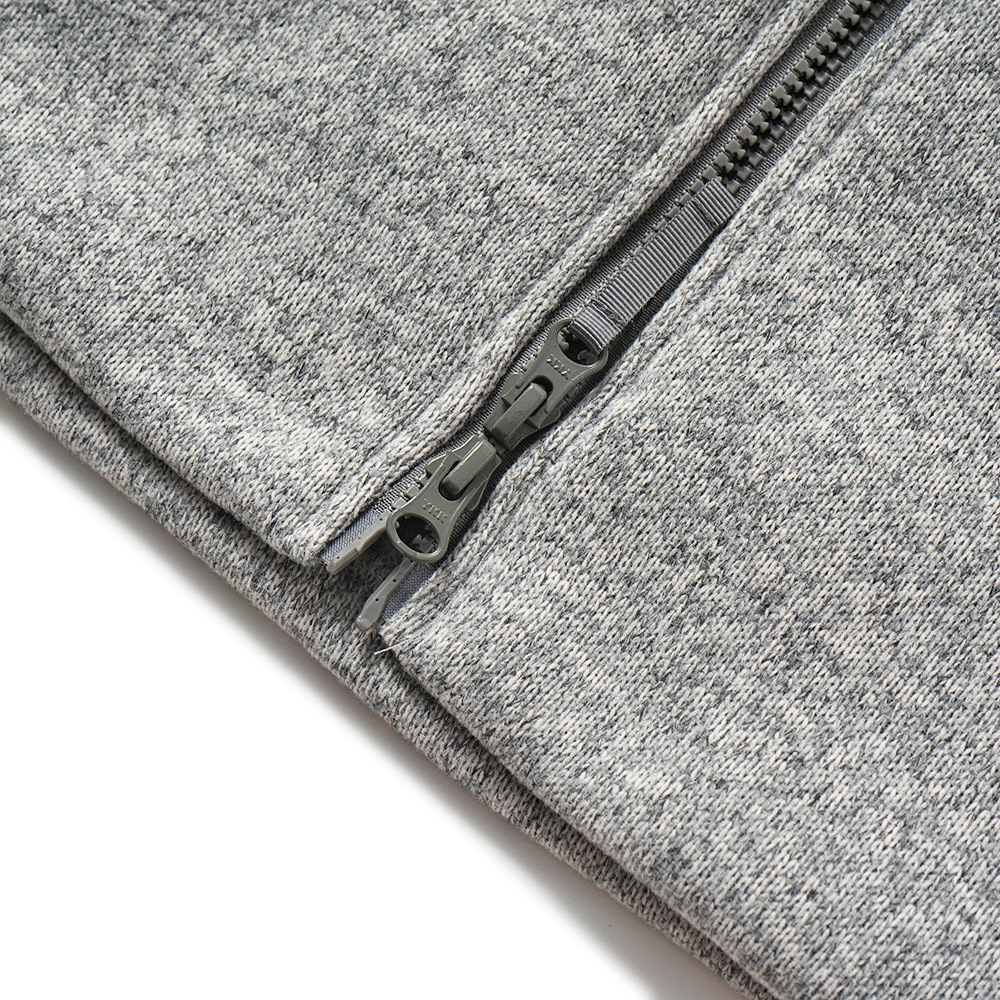 POUTNIK THE URBAN TRAVELER BY TILAK ポートニック ティラック MONK ZIP SWEATER モンクジップセーター L.GRAY