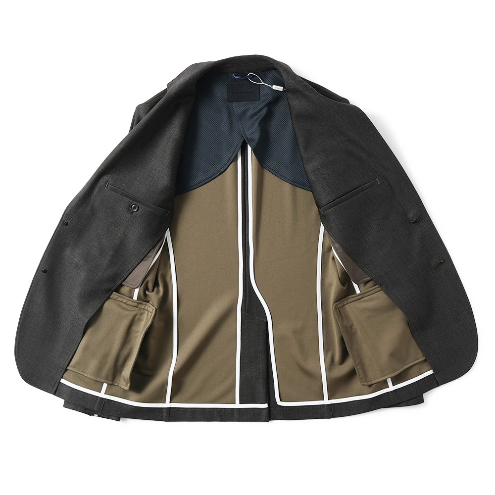 junhashimoto ジュンハシモト JERSEY JACKET -USO TWILL- ジャージジャケット 1032510004 D.KHAKI