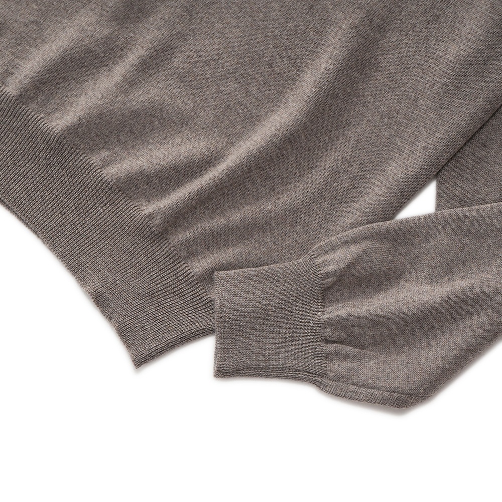 GRANSASSO グランサッソ メリノウール ニット モックネック ロングスリーブ 55108/14290 BEIGE