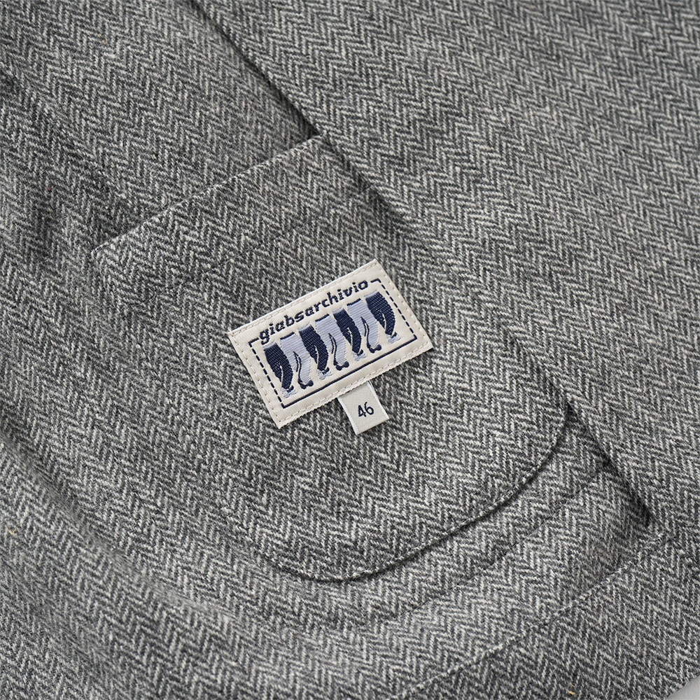 giab's ARCHIVIO ジャブスアルキヴィオ STROZZI/L A26125 ストロッツィ ウォッシャブルシルキーウール 2B ジャケット H.GREY