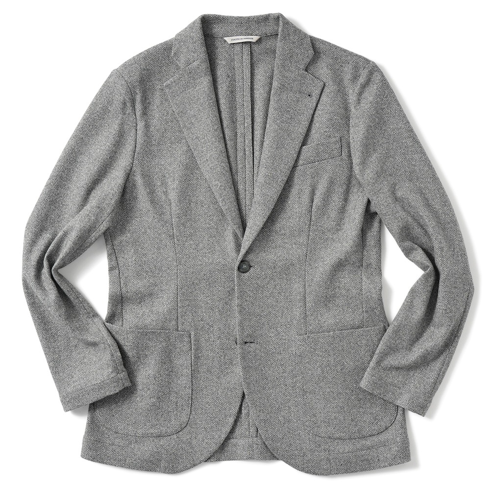 giab's ARCHIVIO ジャブスアルキヴィオ STROZZI/L A26125 ストロッツィ ウォッシャブルシルキーウール 2B ジャケット H.GREY